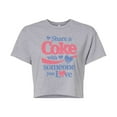 thumbnail image 1 of Coca-Cola - Share a Coke Hearts - Juniors Cropped Graphic T-Shirt, 1 of 4