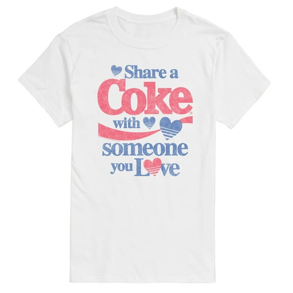 Coca-Cola - Share a Coke Hearts - Men's Short Sleeve Graphic T-Shirt
