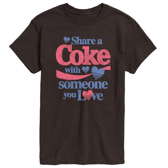 Coca-Cola - Share a Coke Hearts - Men's Short Sleeve Graphic T-Shirt