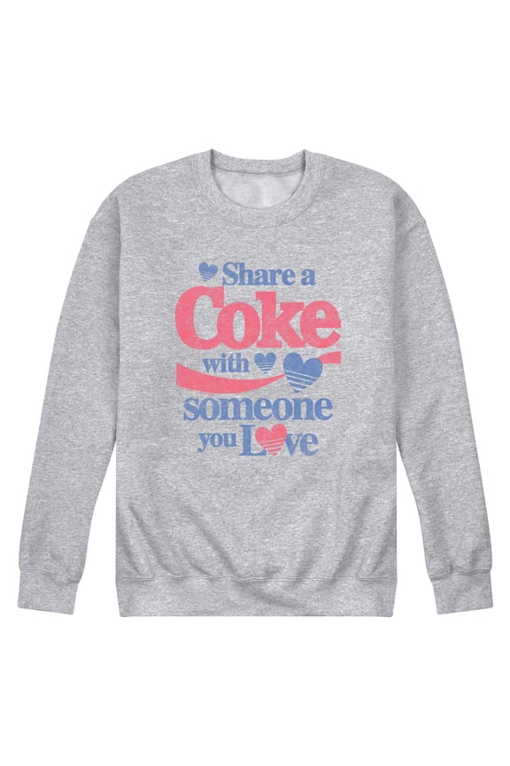- Share a Coke - Men's Crew Fleece Sweatshirt