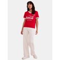 thumbnail image 1 of Coca Cola Short Sleeve Graphic T-shirt, Womens, 1 of 4