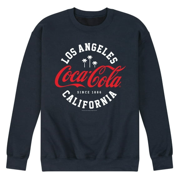 Coca-Cola - Since 1886 - Los Angeles California - Men's Crew Neck Fleece Pullover