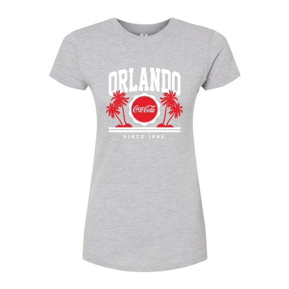Coca-Cola - Since 1886 - Orlando & Palm Trees - Juniors Fitted Graphic T-Shirt