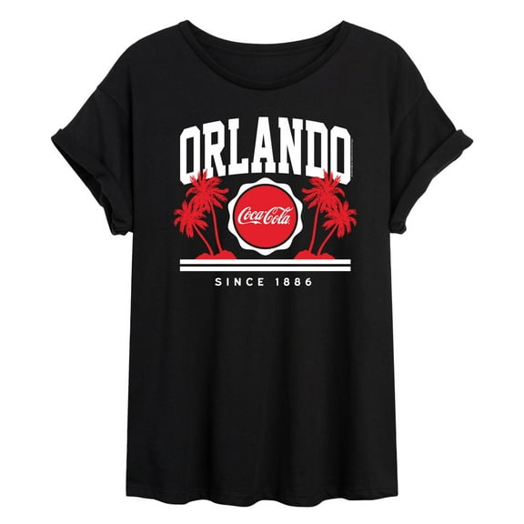 Coca-Cola - Since 1886 - Orlando & Palm Trees - Juniors Ideal Flowy Muscle T-Shirt
