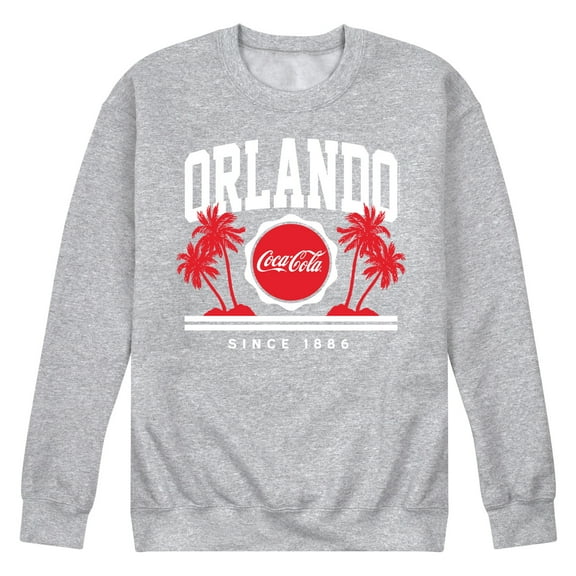 Coca-Cola - Since 1886 - Orlando & Palm Trees - Men's Crew Neck Fleece Pullover