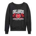 thumbnail image 1 of Coca-Cola - Since 1886 - Orlando & Palm Trees - Women's Lightweight French Terry Long Sleeve Shirt, 1 of 5