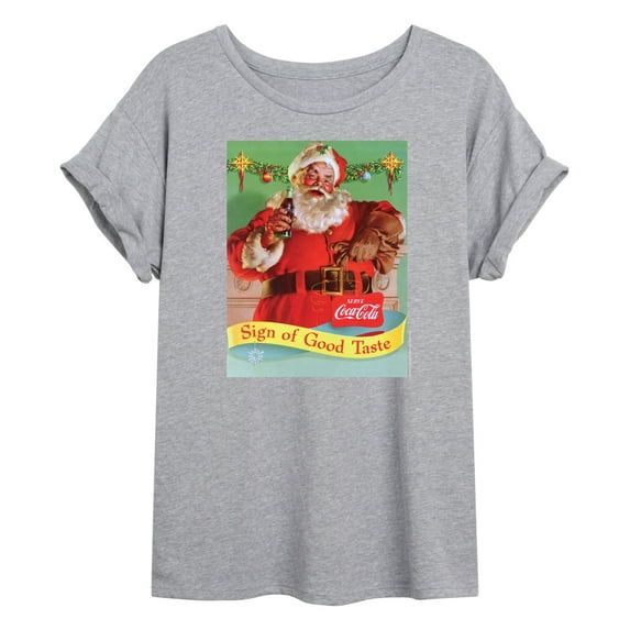 Coca-Cola - Sip Of Good Taste Vintage Coca Cola Santa - Juniors Ideal Flowy Muscle T-Shirt