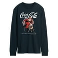 thumbnail image 1 of Coca-Cola - Sitting Santa - Men's Long Sleeve Graphic T-shirt, 1 of 4