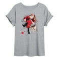 thumbnail image 1 of Coca-Cola - Sitting Santa - Women's Oversized Graphic T-Shirt, 1 of 4