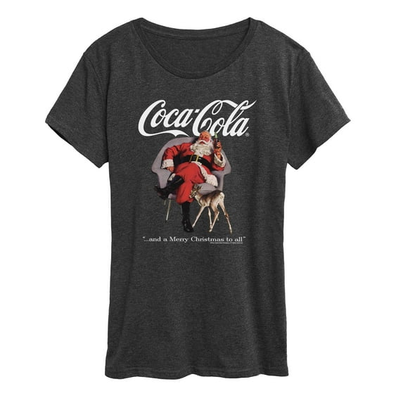 Coca-Cola - Sitting Santa - Women's Short Sleeve Graphic T-Shirt