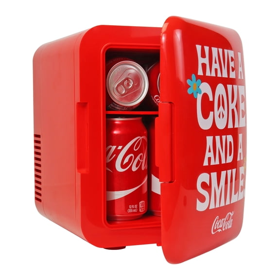 Coca-Cola Smile 1971 Series 4L Cooler/Warmer 12V DC 110V AC Mini Fridge