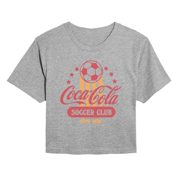 Coca-Cola - Soccer Club - Juniors Cropped Graphic T-Shirt