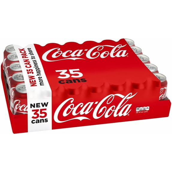 Coca-Cola Soda Soft Drink, 12 fl oz, 35 Pack