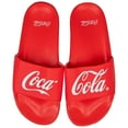 thumbnail image 1 of Coca-Cola Split Print Flip Flop Slides-Large, 1 of 3