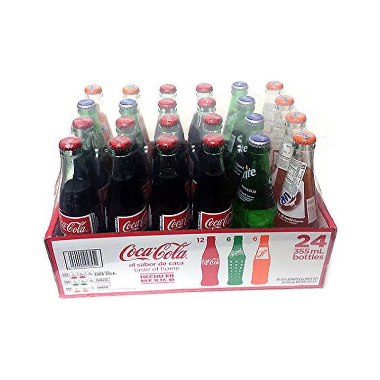 Coca-Cola, Sprite, Fanta Glass Bottle Pack, 12oz, Made in Mexico