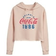 thumbnail image 1 of Coca-Cola - Star Circle - Juniors Cropped Pullover Hoodie, 1 of 5