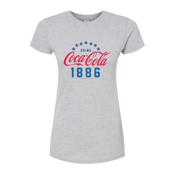 Coca-Cola - Star Circle - Juniors Fitted Graphic T-Shirt