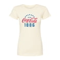 thumbnail image 1 of Coca-Cola - Star Circle - Juniors Fitted Graphic T-Shirt, 1 of 1