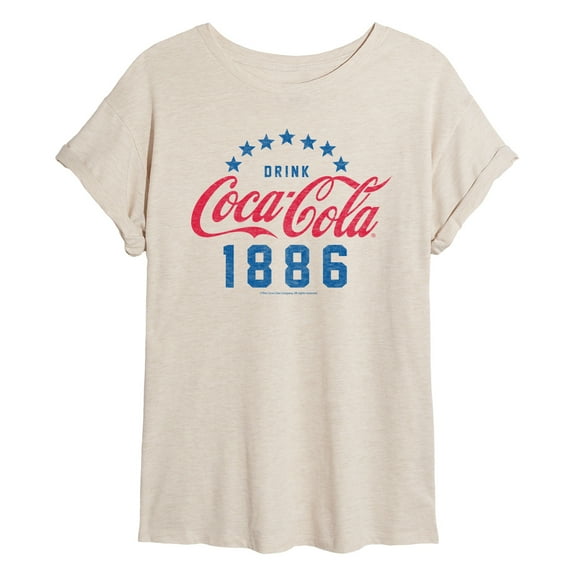 Coca-Cola - Star Circle - Juniors Ideal Flowy Muscle T-Shirt