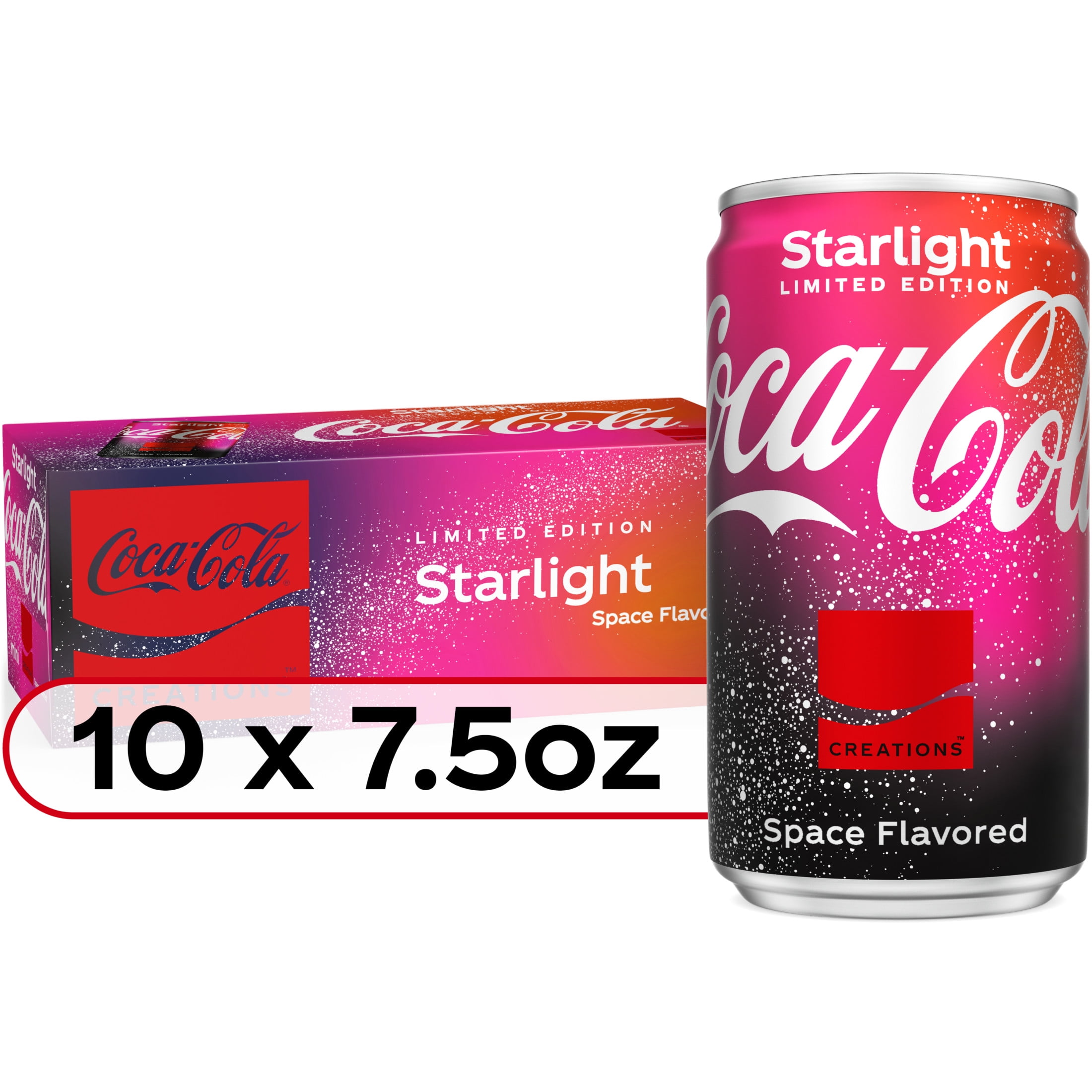 Coca-Cola Starlight Fridge Pack Cans, 7.5 fl oz, 10 Pack