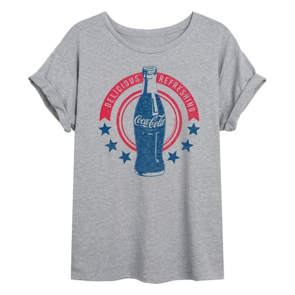 Coca-Cola - Stars Delicious Refreshing - Women's Oversized T-Shirt