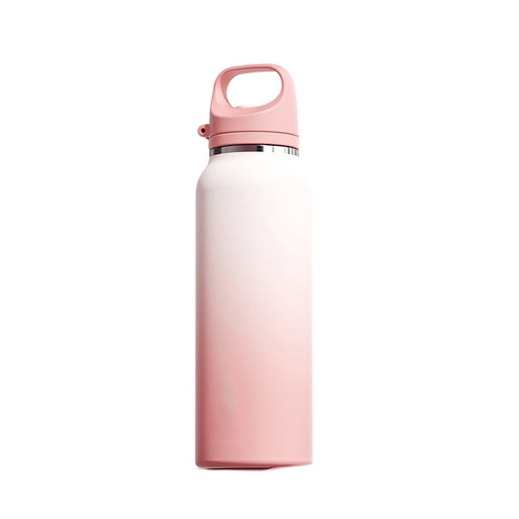 Coca-Cola Style One-Hand Operated Insulated Tumbler, 316 Stainless Steel Leakproof Travel Mug For Men Car Office,Pink