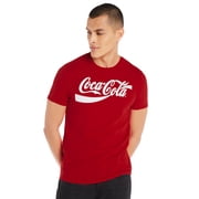 Coca-Cola T-Shirt Men's Coke Logo Short Sleeve Graphic Top