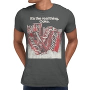 Coca-Cola The Real Thing Coke Men's T Shirt Charcoal, S-L