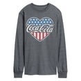 thumbnail image 1 of Coca-Cola - USA Heart - Men's Long Sleeve Graphic T-Shirt, 1 of 4