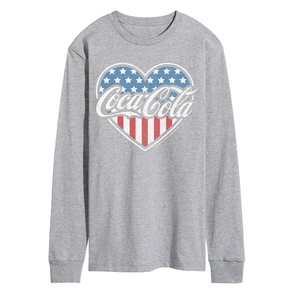 Coca-Cola - USA Heart - Men's Long Sleeve Graphic T-Shirt
