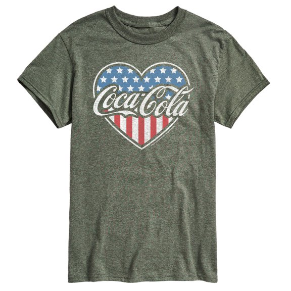 Coca-Cola - USA Heart - Men's Short Sleeve Graphic T-Shirt