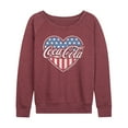 thumbnail image 1 of Coca-Cola - USA Heart - Women's French Terry Pullover Sweatshirt, 1 of 4