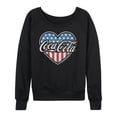 thumbnail image 1 of Coca-Cola - USA Heart - Women's French Terry Pullover Sweatshirt, 1 of 4