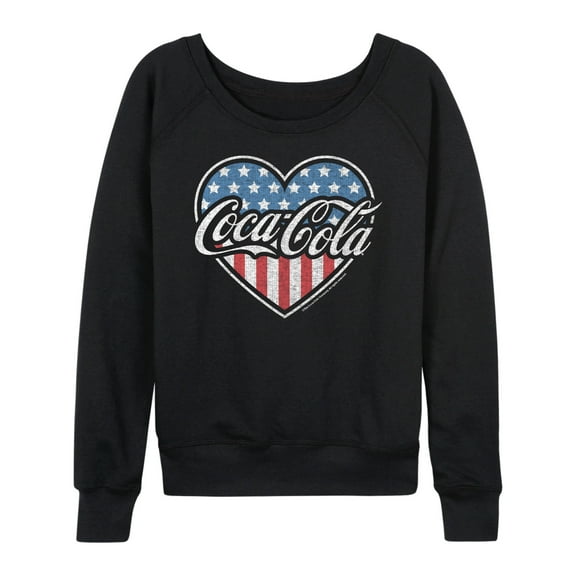 Coca-Cola - USA Heart - Women's French Terry Pullover Sweatshirt