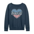 thumbnail image 1 of Coca-Cola - USA Heart - Women's French Terry Pullover Sweatshirt, 1 of 4