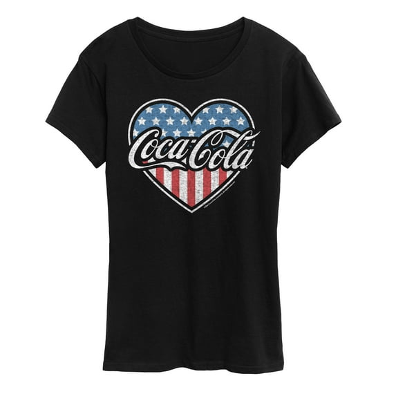 Coca-Cola - USA Heart - Women's Short Sleeve Graphic T-Shirt
