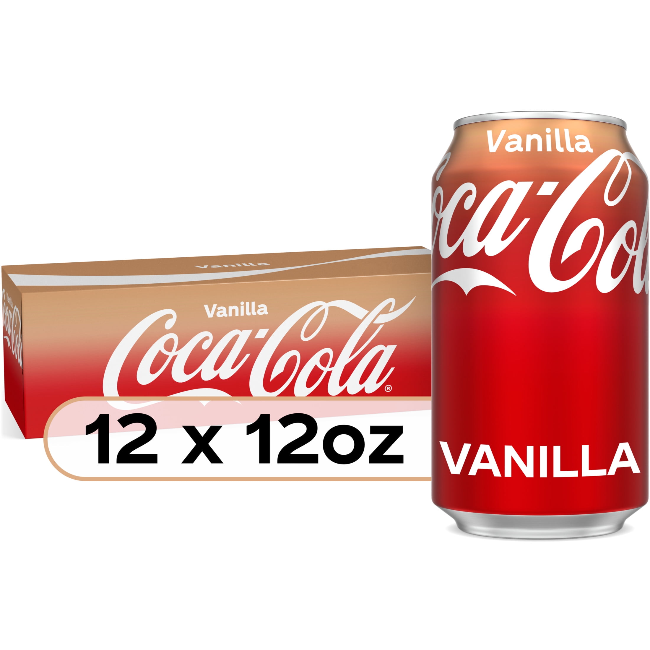 Coca-Cola Vanilla Soda Pop, 12 fl oz, 12 Pack Cans