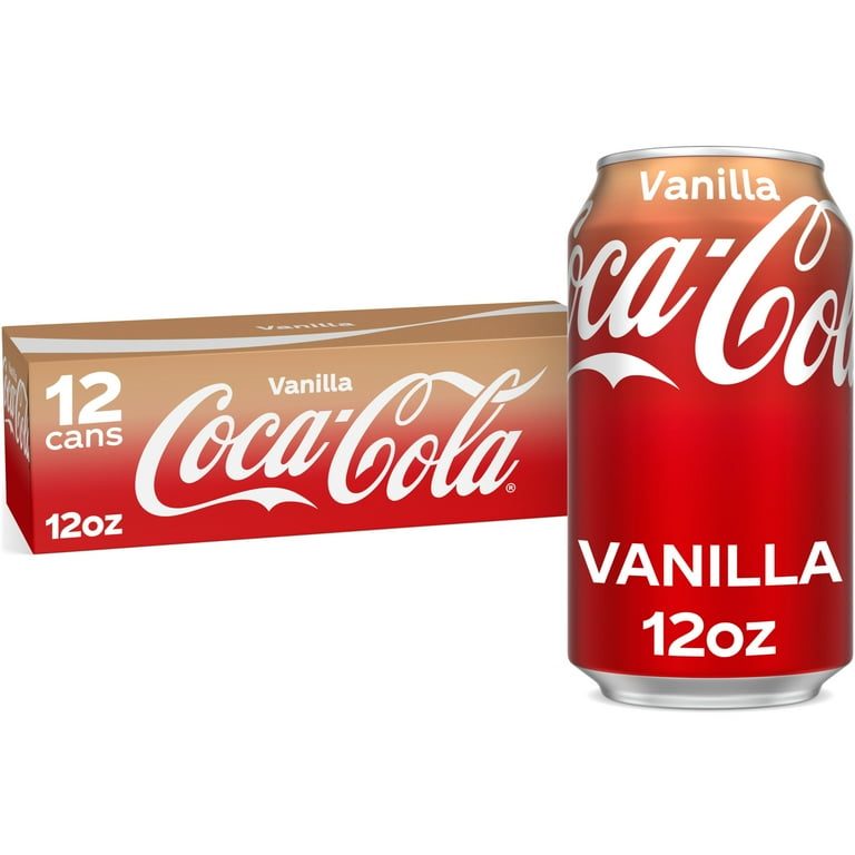 Vanilla Coca-Cola 355ml 12缶x4ケース Coca-Cola Vanilla Flavor Soda Pop, Refreshing Sparkling Beverage