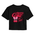 thumbnail image 1 of Coca-Cola - Very Cherry Coke - Juniors Cropped Graphic T-Shirt, 1 of 4