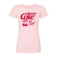 thumbnail image 1 of Coca-Cola - Very Cherry Coke - Juniors Fitted Graphic T-Shirt, 1 of 3