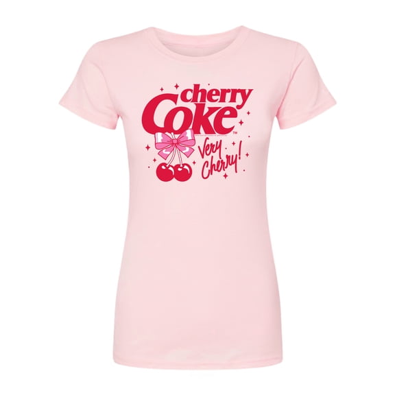 Coca-Cola - Very Cherry Coke - Juniors Fitted Graphic T-Shirt