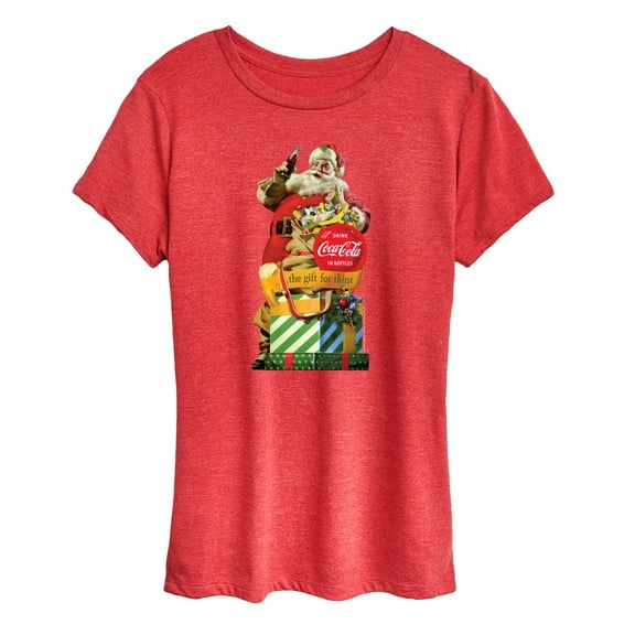 Coca-Cola - Vintage Santa Gift For Thirst - Women's Short Sleeve Graphic T-Shirt