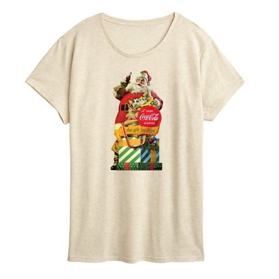Coca-Cola - Vintage Santa Gift For Thirst - Women's Short Sleeve Graphic T-Shirt