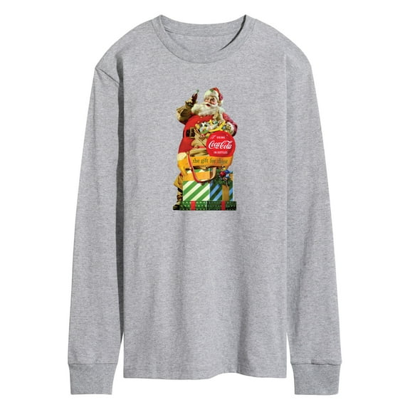 Coca-Cola - Vintage Santa Gift for Thirst - Men's Long Sleeve Graphic T-shirt