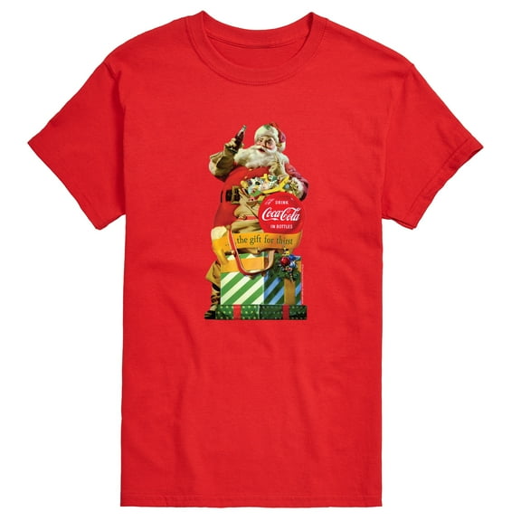 Coca-Cola - Vintage Santa Gift for Thirst - Men's Short Sleeve Graphic T-shirt