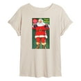 thumbnail image 1 of Coca-Cola - Vintage Santa With Coca Cola Bottles - Juniors Ideal Flowy Muscle T-Shirt, 1 of 5