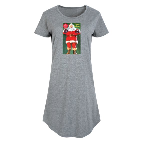Coca-Cola - Vintage Santa With Coca Cola Bottles - Women's Any Way Dress