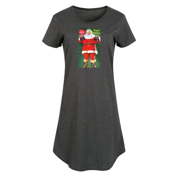 Coca-Cola - Vintage Santa With Coca Cola Bottles - Women's Any Way Dress