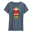 thumbnail image 1 of Coca-Cola - Vintage Santa With Coca Cola Bottles - Women's Short Sleeve Graphic T-Shirt, 1 of 5