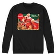 thumbnail image 1 of Coca-Cola - Santa at Coke Cooler - Men's Long Sleeve Crew Fleece Sweatshirt, 1 of 5